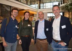 Julian Ros (TU Delft), Anne van der Star (TU Delft / LDE Greenport Hub), Erik Jansen (Signify) en Stefan Hendriks (Signify)